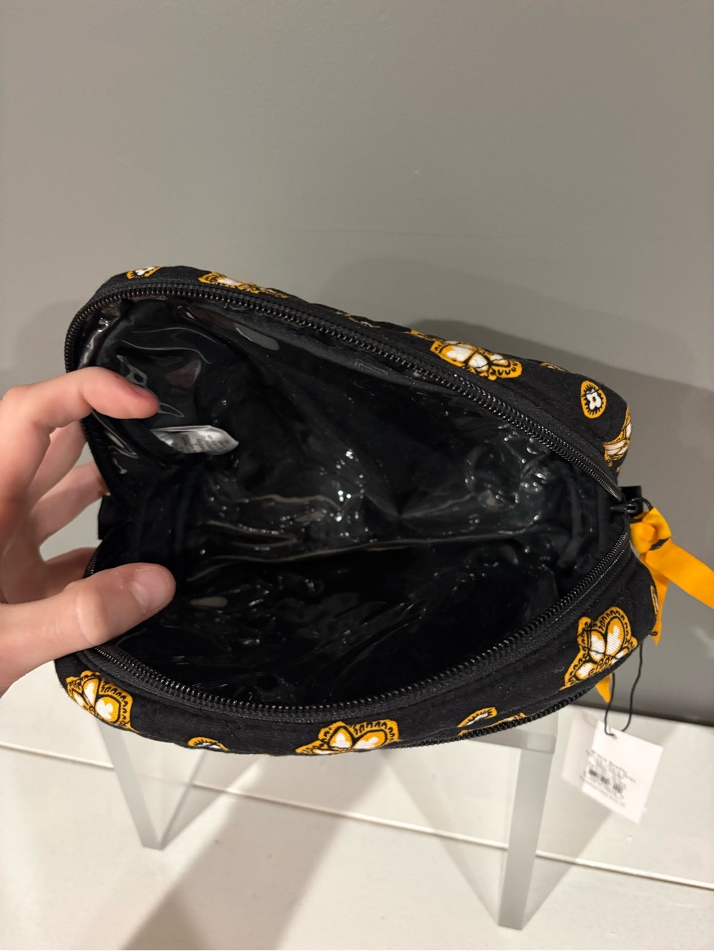 Vera Bradley Black & Gold Pittsburgh Steelers Cosmetic Bag - Picture 3 of 3